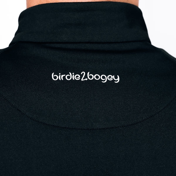 "Grip it & Zip it" Black 1/4 Zip Long Sleeve