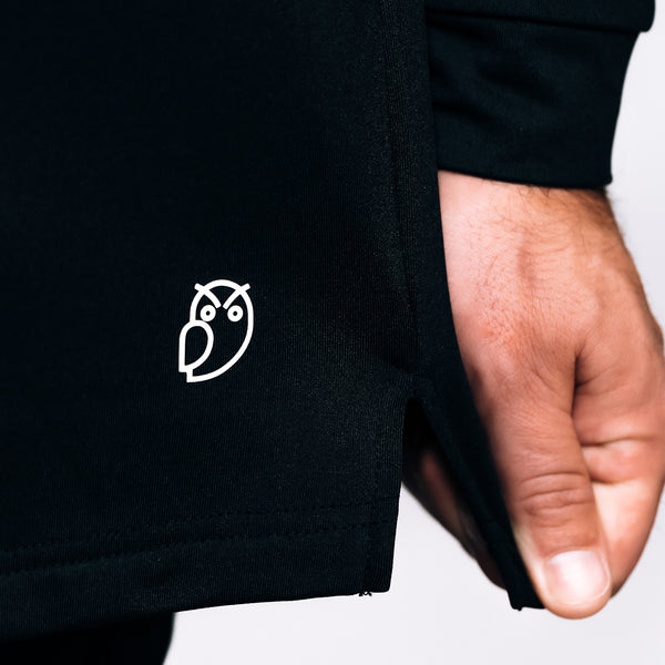 "Grip it & Zip it" Black 1/4 Zip Long Sleeve