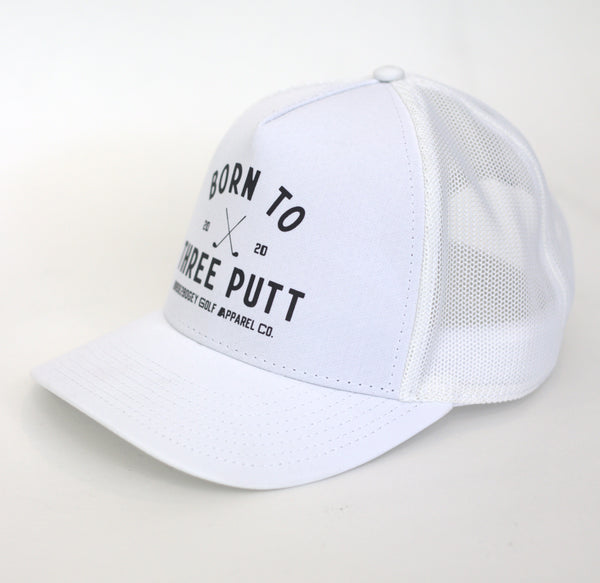 Born To Three Putt - White Hat